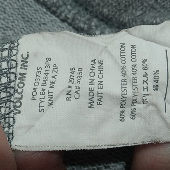 Volcom Full Zip Up Jacket W Hood Sz.M/12 Gently Worn (A-76) - Picture 12 of 15